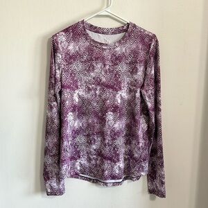 Enlighten purple and white long sleeve Small